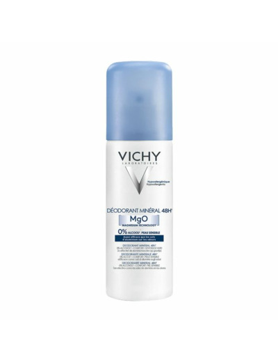 Magnésium Technology Minéral 48h 125ml Déodorant Spray Peaux Sensibles Vichy