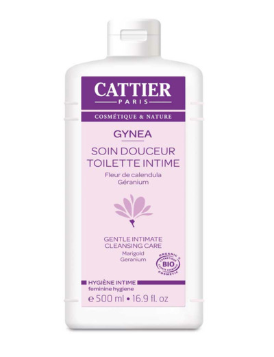 Gynea Soin Douceur Toilette Intime Fleur De Candula Et Geranium Bio 500ml Cattier