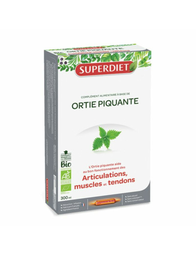 Ortie Piquante Bio Articulations 20 Ampoules Superdiet