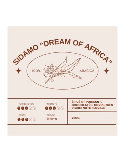 SIDAMO "Dream of Africa" - Café d'Ethiopie