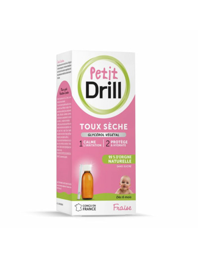 Sirop Toux Seche Gout Fraise Gout Fraise Petit 125ml Drill