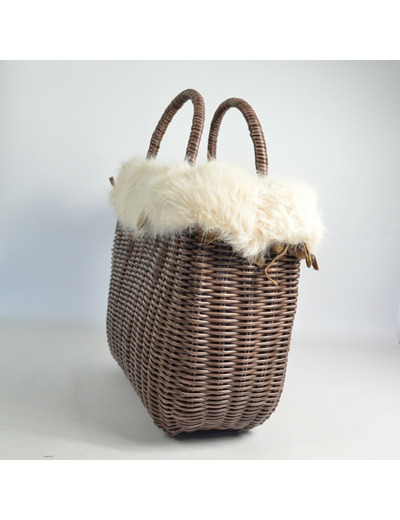 Le Voyage en Panier Moscopelli Medium Cabas Beige