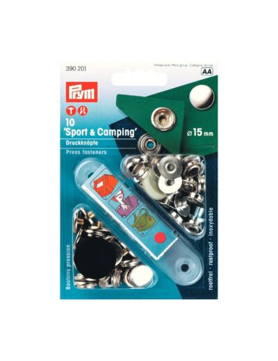 Boutons pressions + outil Prym - Sport & Camping