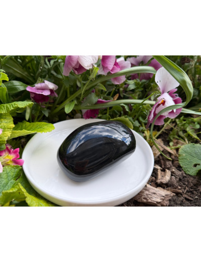 GALET OBSIDIENNE OEIL CÉLESTE