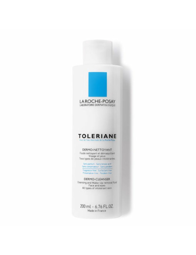 Nettoyant visage et yeux 200ml Toleriane Dermo nettoyant peaux sensibles La Roche-Posay