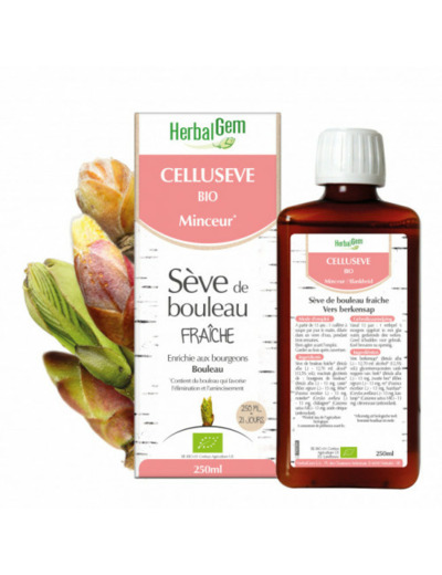Seve De Bouleau Fraiche Bio Celluseve Minceur 250ml Herbalgem