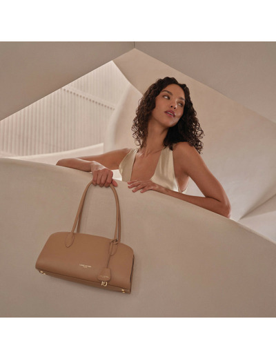 Lancaster Mademoiselle Bonnie Sac Porté Epaule Aux Anses Longues 572-130 Moka