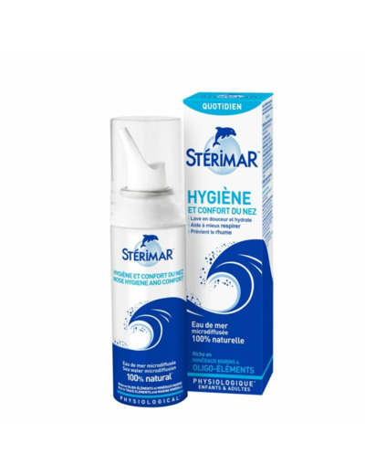 Spray Hygiene Du Nez Microdiffusion Eau De Mer 100ml Sterimar