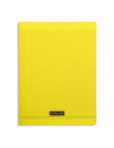 Cahier 24x32 - 96 pages - Séyès - Polypro jaune