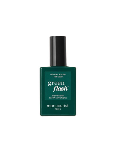 MANUCURIST GREEN FLASH TOP COAT 15ML