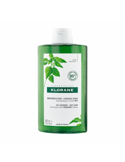 Shampooing Seboreducteur 400ml Ortie Cheveux Gras Klorane