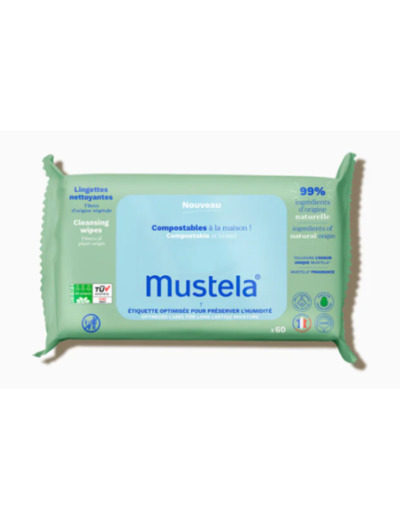 MUSTELA LINGETTES NETT COMPOST PARF 60