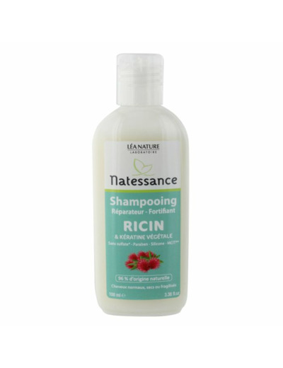 Shampooing Reparateur Fortifiant Et Keratine Vegetale Cheveux Normaux Secs Ou Fragilises 100 ml Natessance