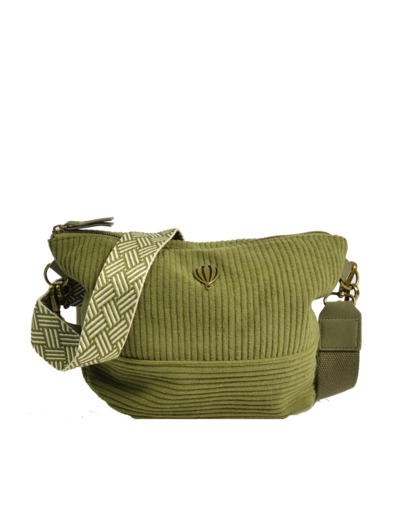 Le Voyage en Panier Duvica Sac Trotteur Velours Kaki