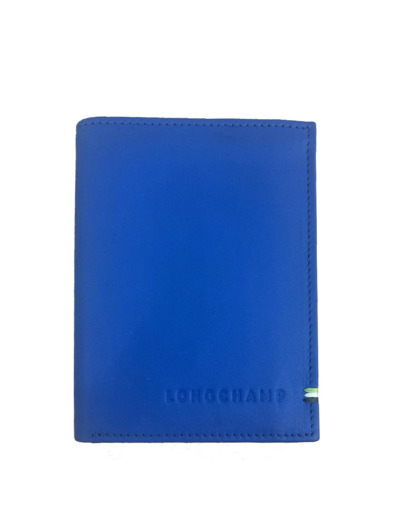 Longchamp Sur Seine Portefeuille vertical Cobalt