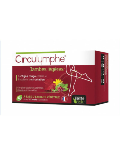 Jambes Legeres 60 Comprimes Circulymphe Sante Verte
