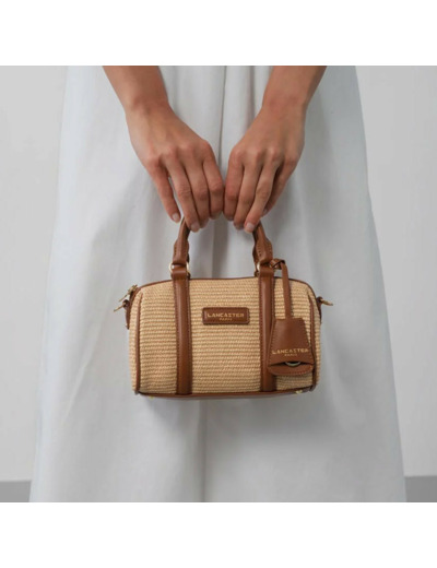 Lancaster Mini Osier Italie Sac Polochon 518-072 Cognac