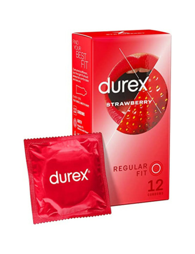 DUREX FUN SEXY FRAISE B/12