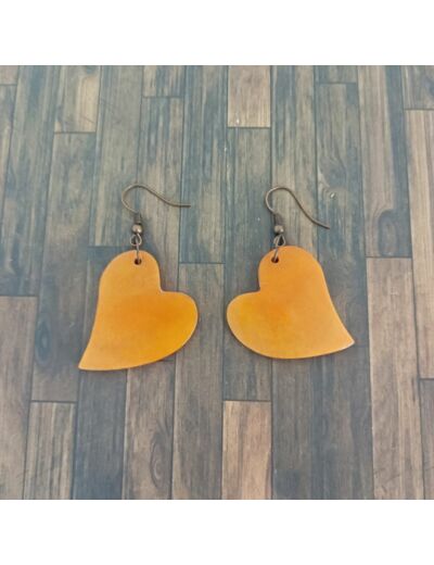 Boucles d'oreilles Valentine orange