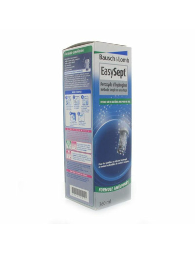 Solution Pour Lentilles Au Peroxyde D'hydrogene 360 ml Easysept Bausch&Lomb