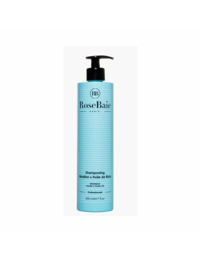 Shampoing à la kératine et à l’huile de ricin 500ml Ricin Rosebaie