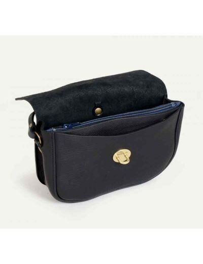 Bleu de Chauffe Petit Sac Postier Pastis Noir