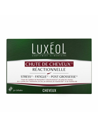 Chute de Cheveux Réactionnelle 30 gélules Luxeol