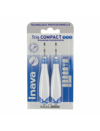 Brossettes Interdentaires 0.8mm Trio Compact Inava