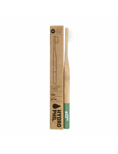 Brosse A Dents En Bambou Vert Medium Hydrophil