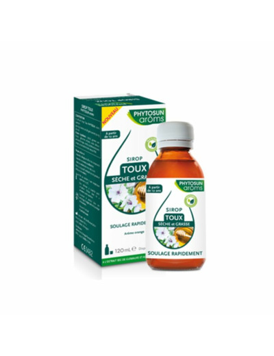 Aroms Sirop Toux Seche Et Grasse 120ml Phytosun Aroms