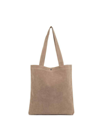 Lancaster Suedine KBA Tote Bag 518-061 Beige fonce