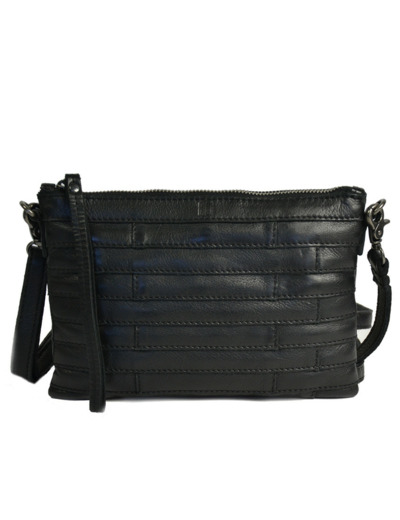 Biba Lewisburg Bricks Sac Pochette En Cuir LEB16L Negro