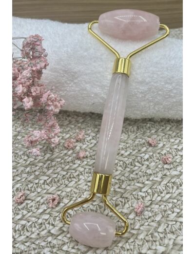 Rouleau de massage Quartz rose