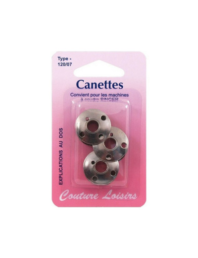 Trois Canettes métal pour machine à coudre