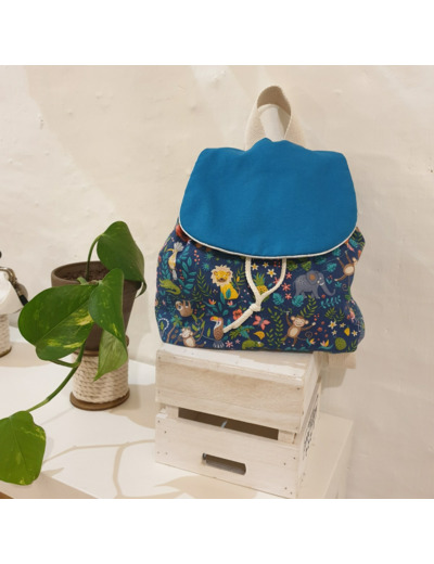 Sac à dos enfant personnalisable Ecole/Crêche modèle Animaux/Marine