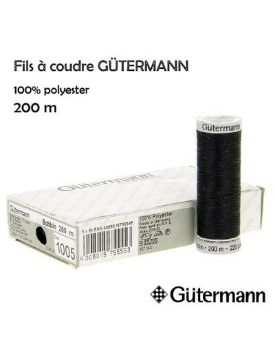 Fil polyester 200 m - Gütermann