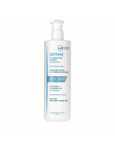 Gel Nettoyant Surgras Visage Et Corps Peaux Tres Seches A Tendance Atopique 400ml Dexyane Ducray
