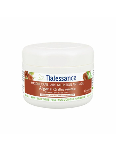 Masque Et Keratine Vegetale 200ml Argan Natessance