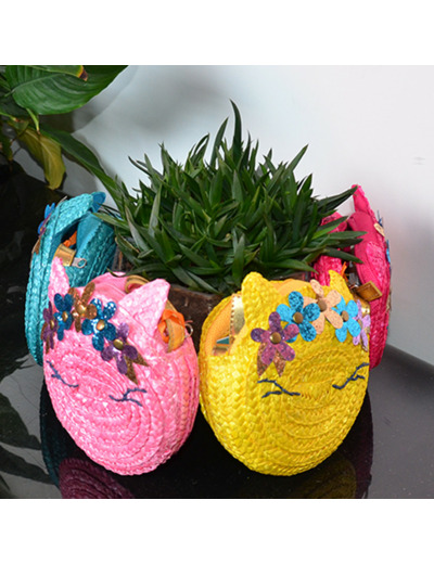 Le Voyage en Panier Minou Sac Rond Enfant Jaune