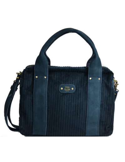 Mila Louise Mapa VFR1 Sac Business 2 Compartiments Velours Vertigo