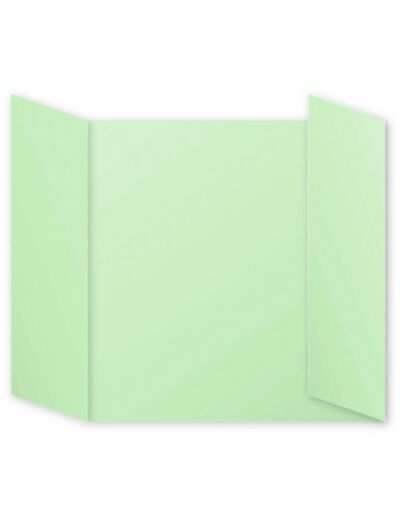 Cartes triptyques 160x160 mm "Pollen" - Vert bourgeon