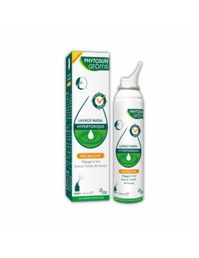 Spray Lavage Nasal Hypertonique Nez Bouche Phystosun 100ml Phytosun Aroms