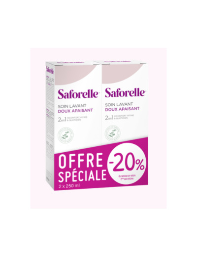 Soin Lavant Doux Peaux Sensibles 2x250ml Saforelle