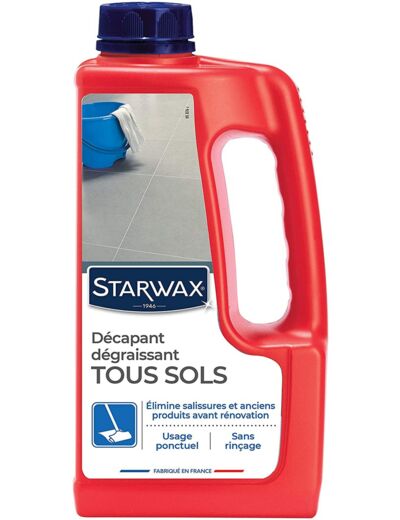 STARWAX  Décapant sans Rinçage pour Sols Intérieurs, Blanc