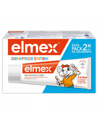 ELMEX DENT ENF 3-6 ANS 2X50ML