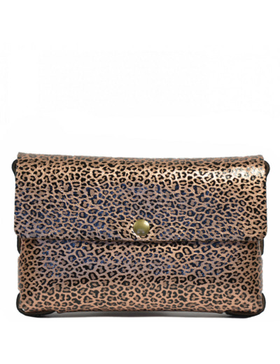 Yolète Andy Sac Pochette Cuir Panthera Cuivre
