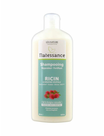 Shampooing Reparateur Fortifiant Et Keratine Vegetale Cheveux Normaux Secs Ou Fragilises 250 ml Natessance