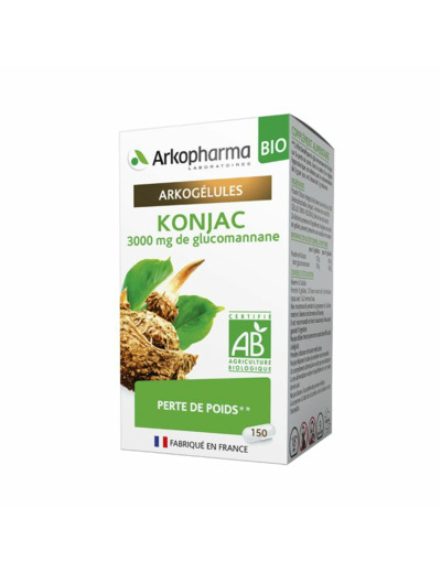 Konjac Bio Perte de Poids 150 gélules Arkogélules Arkopharma