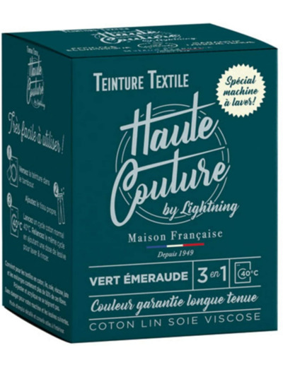 Teinture Haute couture vert emeraude