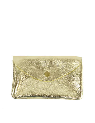 Farfouillette Porte-monnaie Cuir GM Doré